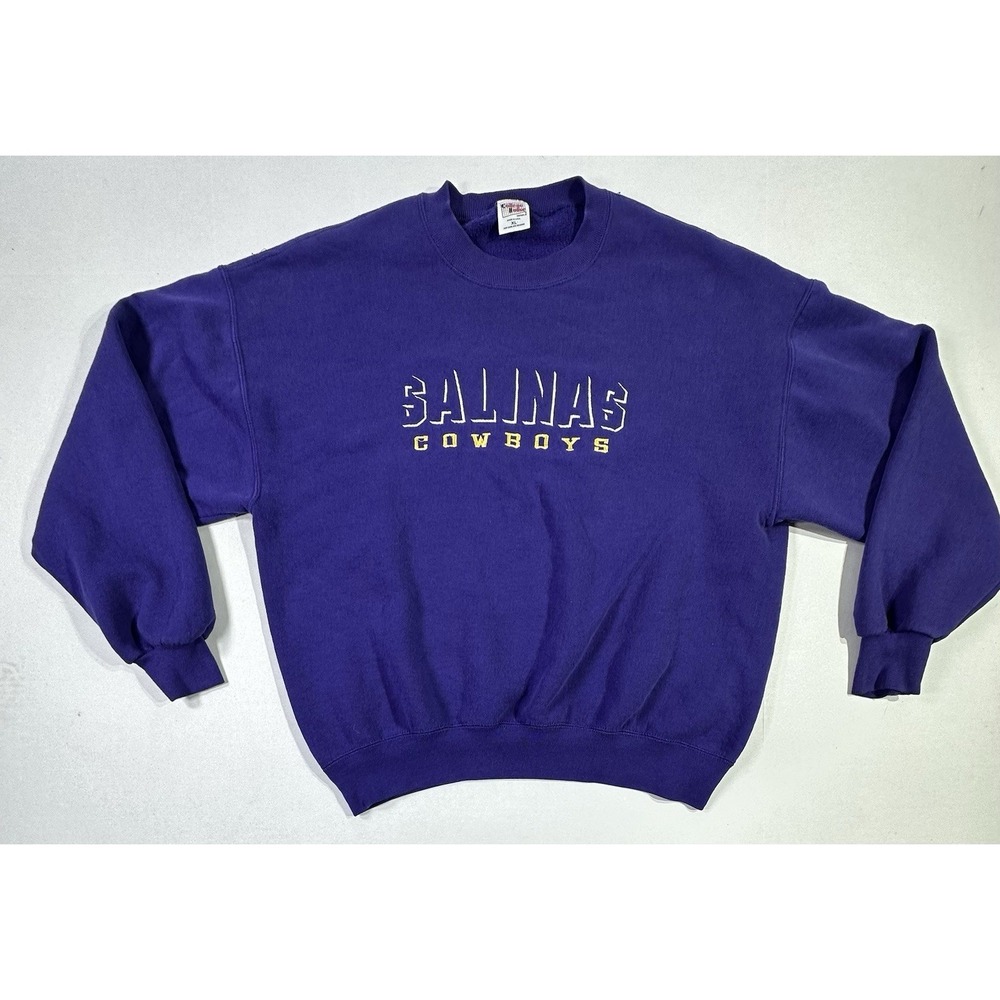 Vintage Salinas Cowboys Sweatshirt XL Purple USA College House